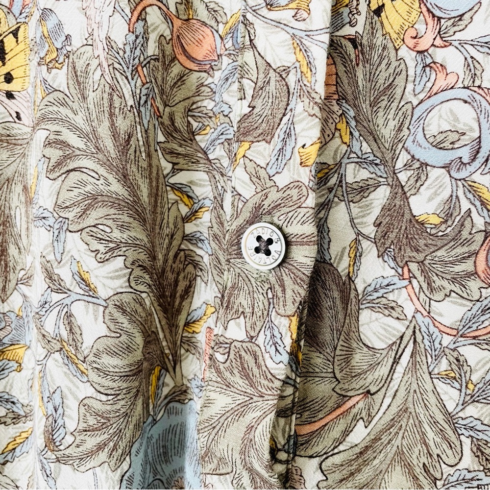 Zadig & Voltaire LARGE Rima short sleeve midi dress in floral butterfly print - Picture 5 of 9